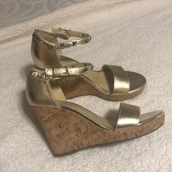 Marc Fisher Shoes - Marc Fisher gold wedges